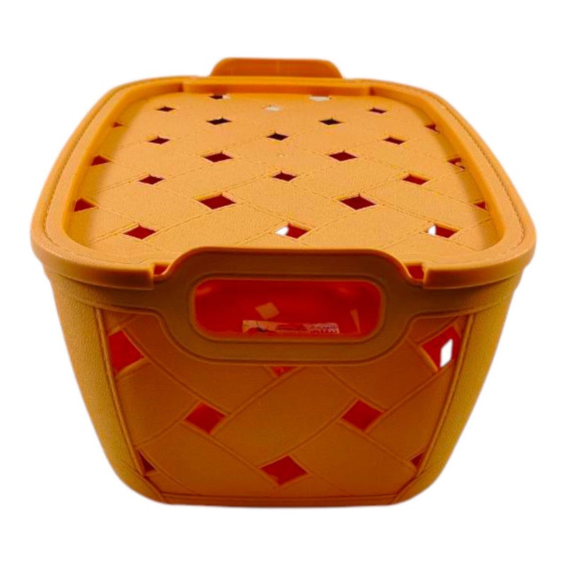 خورشيد للبلاستيك سبت نيللي بالغطاء من خورشيد بلاست للبلاستيك - برتقالي - Image 3